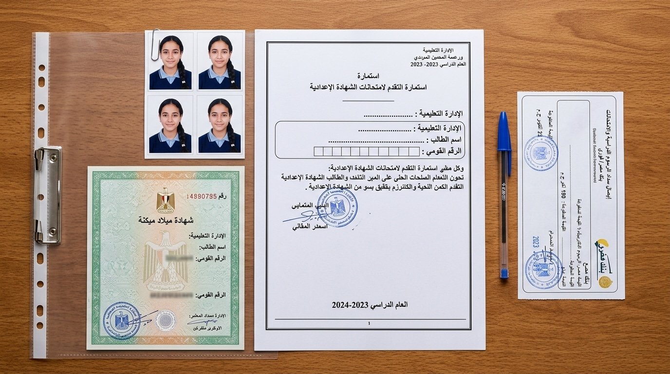 الأوراق والمستندات المطلوبة ورسوم امتحانات الشهادة الإعدادية 2027
